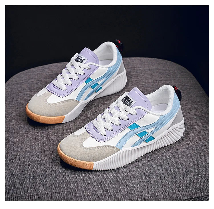 SUPER PROMOÇAO Tênis femininos ao ar livre leve casual sapatos de caminhada Moda respirável estudante versátil sapatos vulcanizados planos