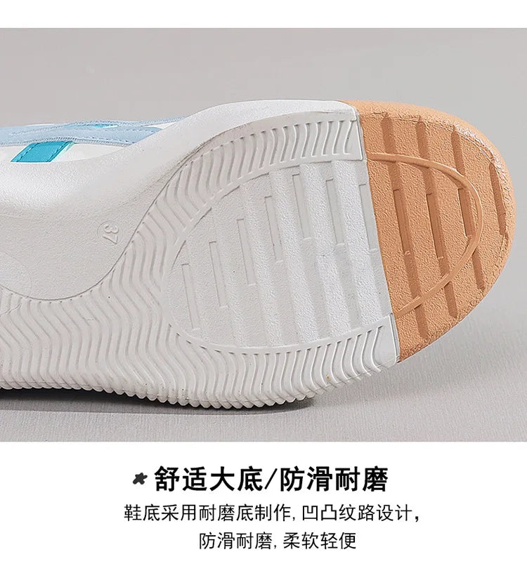 SUPER PROMOÇAO Tênis femininos ao ar livre leve casual sapatos de caminhada Moda respirável estudante versátil sapatos vulcanizados planos