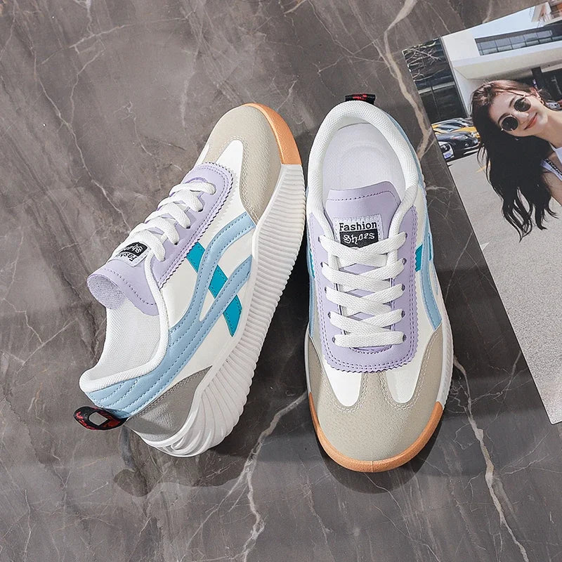 SUPER PROMOÇAO Tênis femininos ao ar livre leve casual sapatos de caminhada Moda respirável estudante versátil sapatos vulcanizados planos