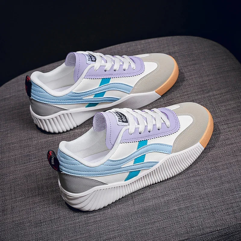 SUPER PROMOÇAO Tênis femininos ao ar livre leve casual sapatos de caminhada Moda respirável estudante versátil sapatos vulcanizados planos