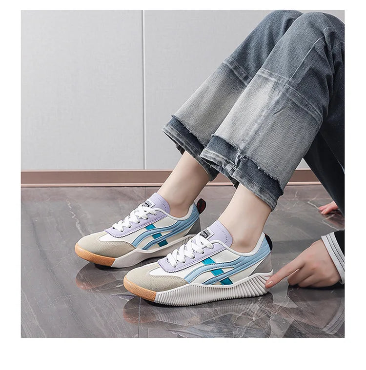 SUPER PROMOÇAO Tênis femininos ao ar livre leve casual sapatos de caminhada Moda respirável estudante versátil sapatos vulcanizados planos